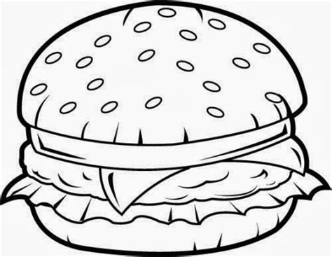 Burger clipart outline, Burger outline Transparent FREE for download on ...