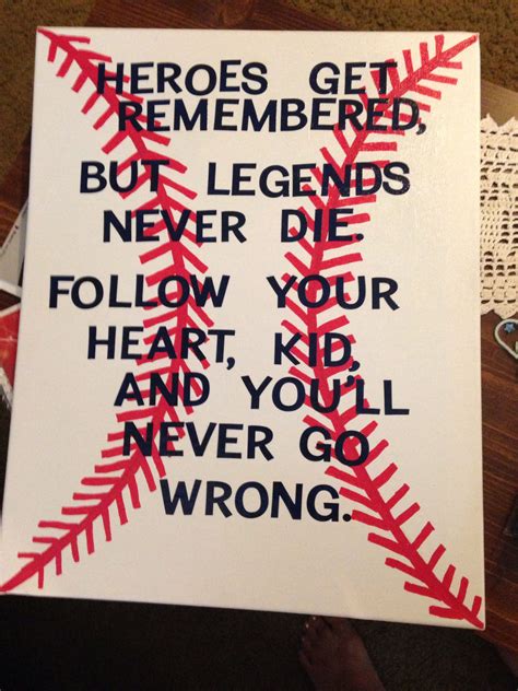 Sandlot quote- my own take using canvas, a paint pen, letter stickers, and mod podge. | Diy art ...