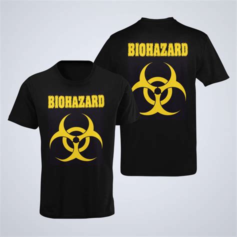 Biohazard T-Shirt, Biohazard Band Logo Black T-Shirt, Thrash Metal ...