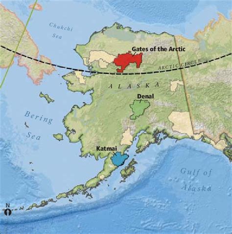 Gates Of The Arctic Map - Maping Resources