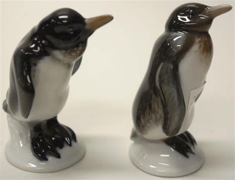 Rosenthal Penguin Figurines - 8.5 cm Height (Pair) - Rosenthal - Ceramics