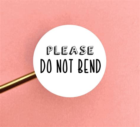 Do Not Bend Stickers Fragile Stickers Packaging Stickers - Etsy