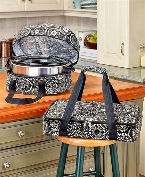 Insulated 3 Pce Carrier Set Casserole Slow Cooker Potluck Parties Entertaining | Casserole ...