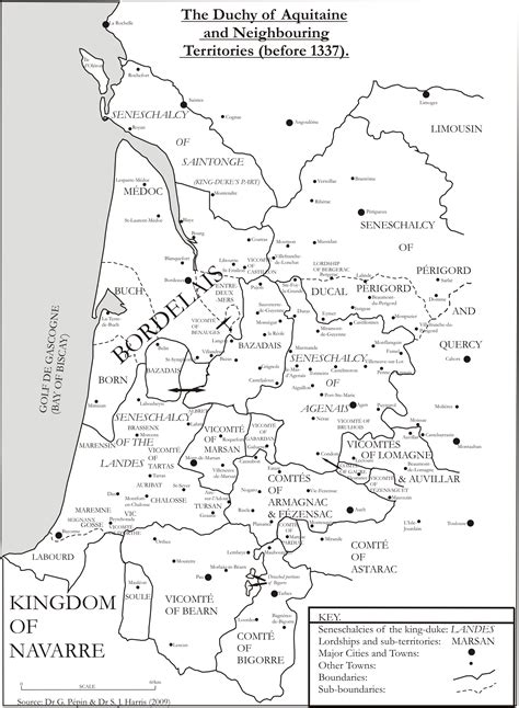 Map of dordogne and gascony - talktolf