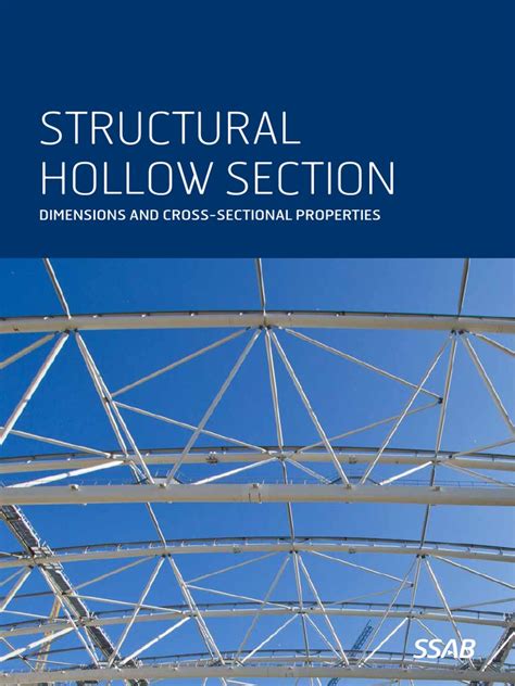 Steel Sections Hollow Sections Dimensions and Cross Sectional Properties | Structural Analysis ...