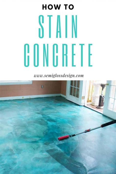 The Beginner's Guide to DIY Stained Concrete, A Step by Step Tutorial in 2020 | Concrete stained ...