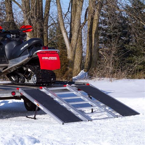 Black Ice 60" x 54" Snowmobile Loading Ramp with Extra Wide Glides ...