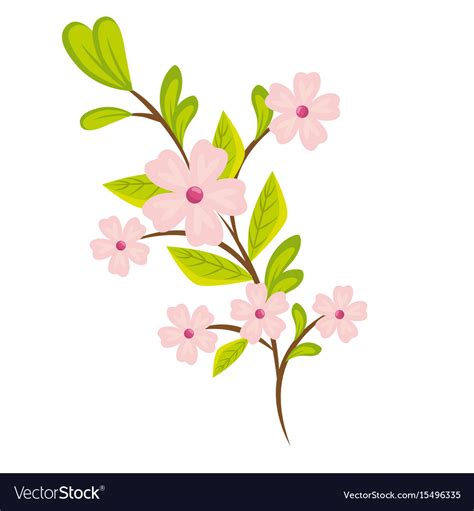 Beautiful colorful flowers design Royalty Free Vector Image