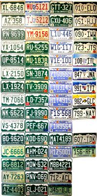 Colorado License Plate History