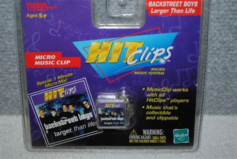 "Hit Clips" Backstreet Boys "Larger Than Life" Micro Clip Org.Recording ...