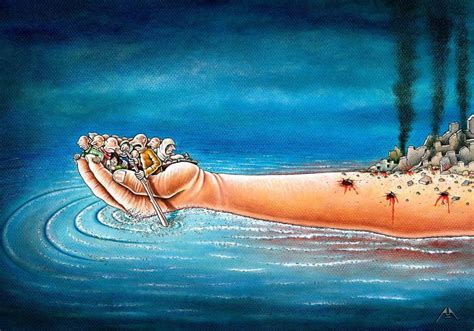 Refugees Drawing by ASKIN AYRANCIOGLU | Saatchi Art