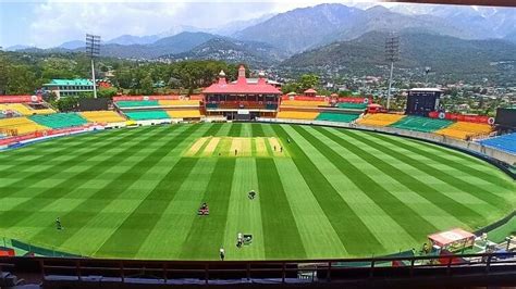 Cricket World Cup 2023 Matches In Led Lights At Hpca Cricket Stadium Dharamshala - Amar Ujala ...