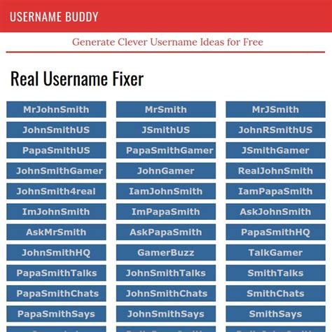 Real Username Fixer! Find close match alternatives to your original name.