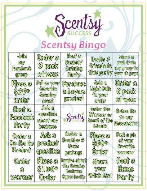 Want to play Scentsy Bingo? Lets have a party! You, your friends and I ...