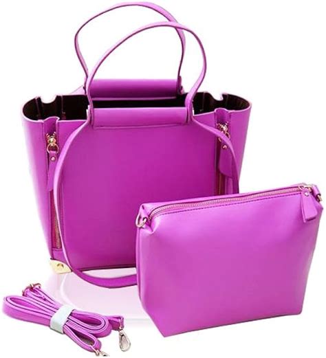 Purple Genuine Leather Handbag: Handbags: Amazon.com