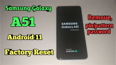 Samsung Galaxy A51 Factory Reset Remove/Pin/Pattern/Password - YouTube