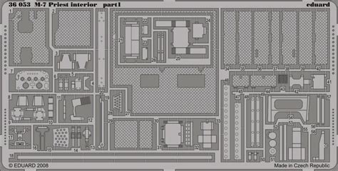 Scalehobbyist.com: M7 Priest Interior Detail Set by Eduard