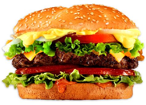 Free Classic cheeseburger with beef patty, pickles, cheese, tomato ...