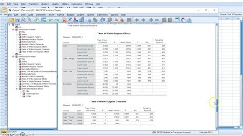 Repeated measures ANCOVA in SPSS - YouTube