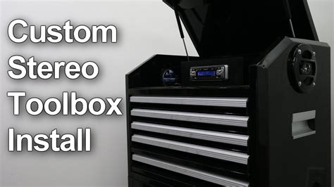 Custom Car Stereo Installation in a Tool Box - YouTube