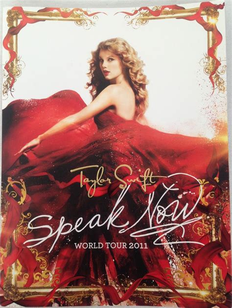 New Taylor Swift Speak Now World Tour 2011 Program Pullout Poster 2 Foldout Pics | Taylor swift ...