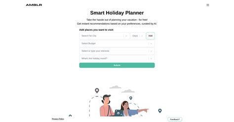 AMBLR - AI Travel Planner And 20 Other AI Tools For Travel itineraries