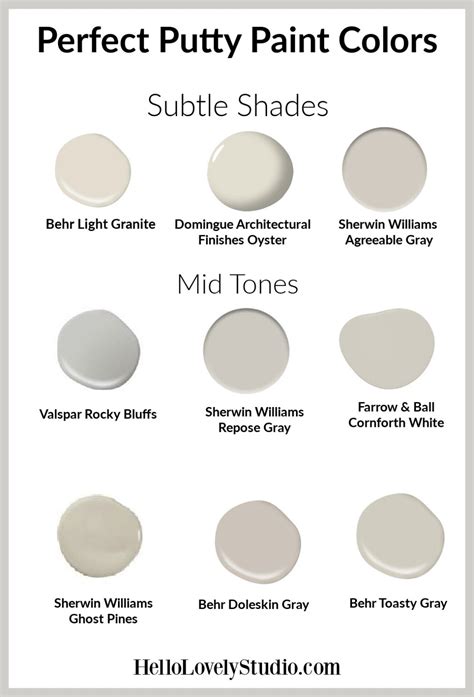 Perfect Putty Paint Colors for Kitchens & Neutral Palettes - Hello Lovely