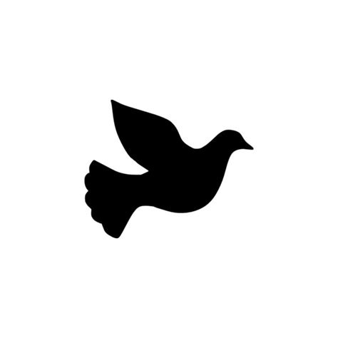 Peace Dove Silhouette at GetDrawings | Free download