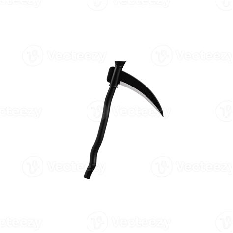 3d Halloween Reaper Scythe 12914184 PNG