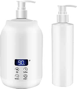 Amazon.com: Massage Oil Warmer,Lotion Bottle Warmer Dispenser Heated,Smart Touch Key Electric ...