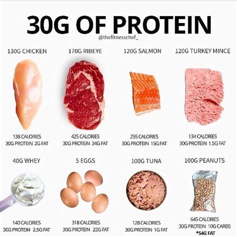 How do 30G of protein look like - different sources. Which one is your favorite? | Workout food ...