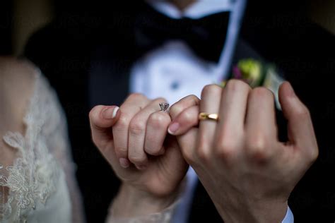 "Wedding Couple Holding Hands Showing Off Rings" by Stocksy Contributor ...