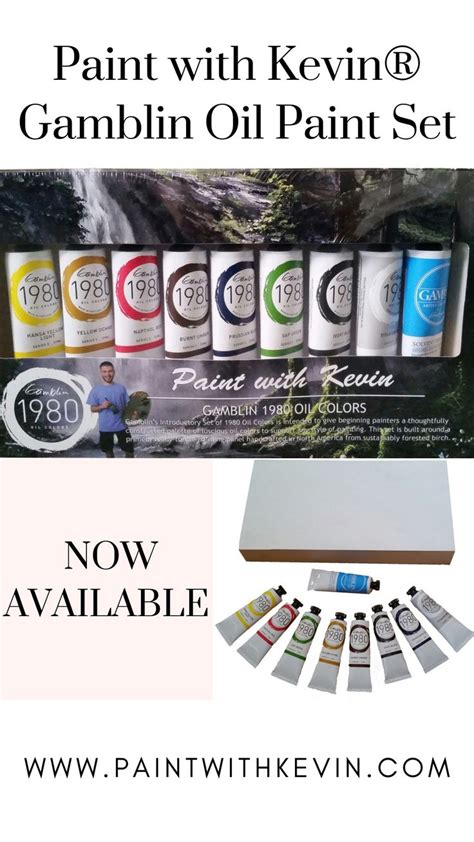 NOW AVAILABLE! Paint with Kevin® Gamblin Oil Paint Set