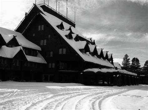 Old Faithful Inn in Winter Photograph by Don F Bradford