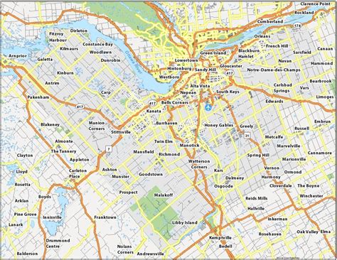 Map of Ottawa, Canada - GIS Geography