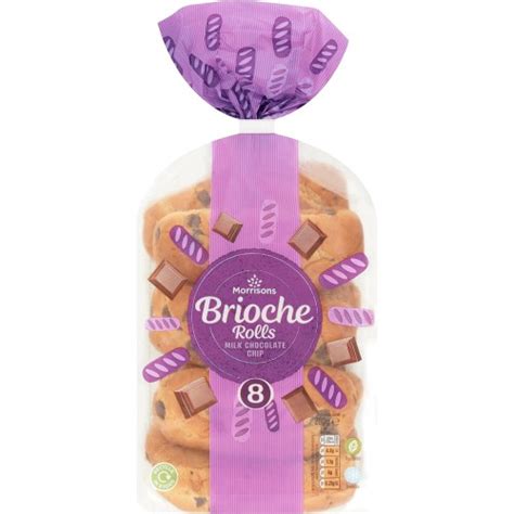 Morrisons Choc Chip Brioche Rolls (8) - Compare Prices & Where To Buy - Trolley.co.uk