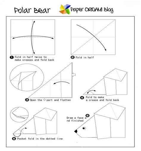 Animals Origami: Polar Bear | Paper Origami Guide