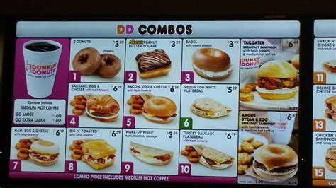 Dunkin' Donuts Menu Prices | Meal Items, Details & Cost | Dunkin donuts ...