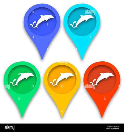 Dolphin in the technique of paper cut out. Fish. Sea creature Stock Vector Image & Art - Alamy