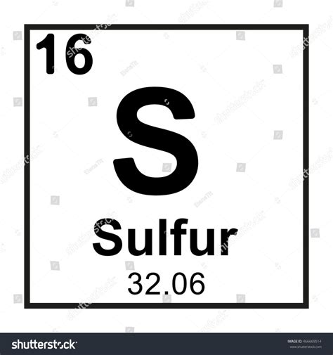 Periodic Table Element Sulfur Stock Vector (Royalty Free) 466669514 | Shutterstock