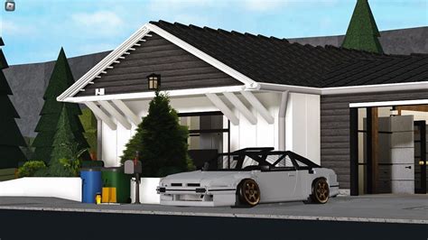 Bloxburg: Riverside Modern Farmhouse WITH CUSTOM CAR AND BOAT!!! - YouTube