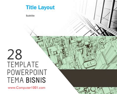 28 Template PowerPoint Tema Bisnis