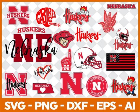 Nebraska Huskers svg - Nebraska Huskers logo NCAA Football Svg/Digital ...