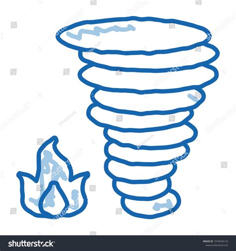 Burn Fire Tornado Sketch Icon Vector Stock Vector (Royalty Free) 1974630116 | Shutterstock