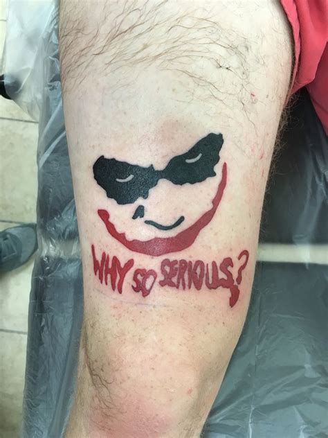 Why so serious tattoo done at Altered Images Tattoo and Body Piercing ...