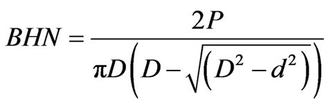 Brinell Hardness Equation - Tessshebaylo