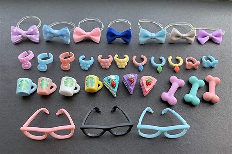 Amazon.com: Tiny Pet Shop lps Pet Shop Accessories, lps Collar（10pcs Random） lps Bowknot and ...