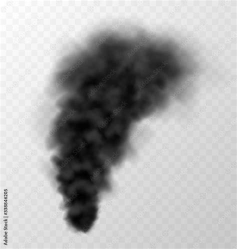 Black Smoke Cloud Vector