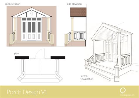 Hand drawn illustrations for new residential porch design. Space Planning, Hand Drawn, Porch ...