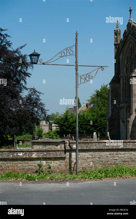 Memorial in Edington, Wiltshire, UK to Dennis Smith Stock Photo - Alamy